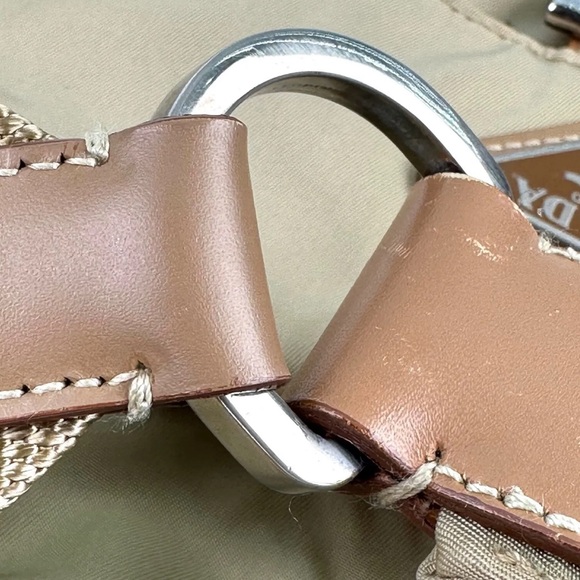 PRADA  Vela Sport Nylon Tessuto Beige shoulder bag with dustbag - Picture 14 of 15